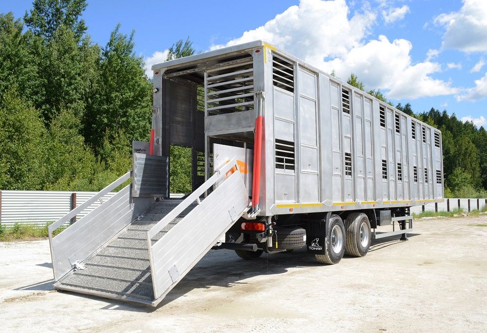 Полуприцеп скотовоз Тонар-98262 (для перевозки свиней) | GoodTruck
