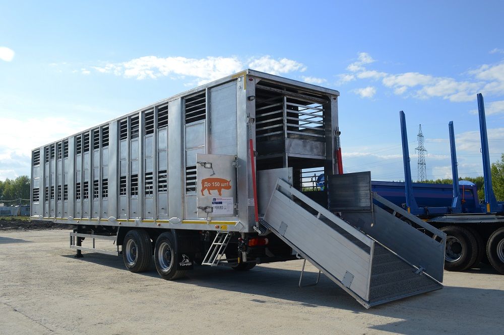 Полуприцеп скотовоз Тонар-98262 (для перевозки свиней) | GoodTruck